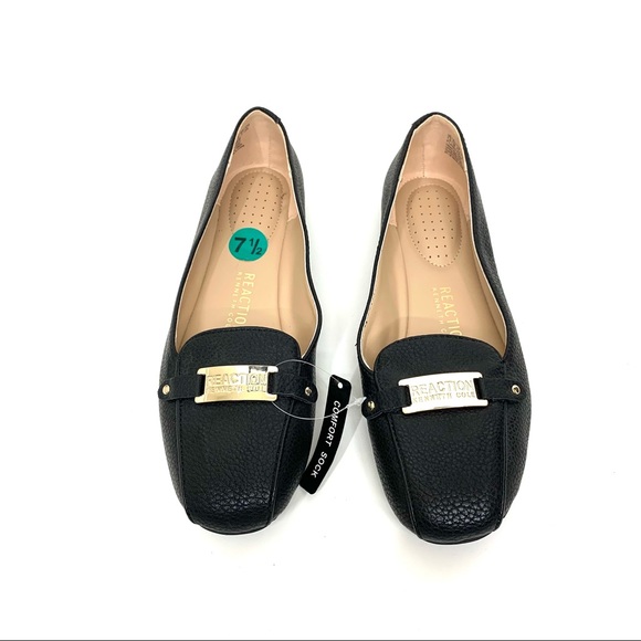 Kenneth Cole Flash Time Black Faux Pebbled Leather Comfort Loafers New Nwt - Picture 11 of 15